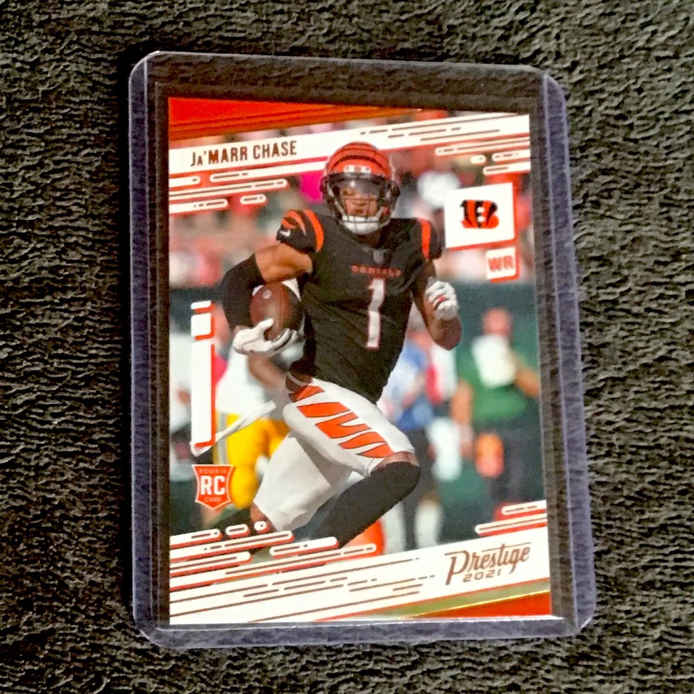Ja’MARR CHASE 2021 Panini Prestige Football (Orange Parallel) Cincinnati Bengals